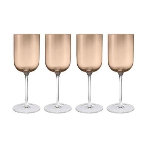 blomus Fuumi punaviinilasi 40 cl 4-pack Kahvi-Kirkas