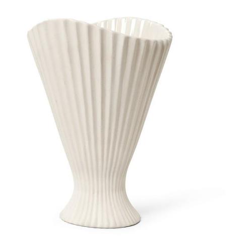 ferm LIVING Fountain maljakko 30,5 cm off white