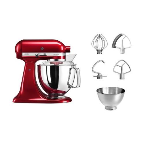 KitchenAid Artisan 5KSM175 keittiökone lisävarusteilla 4,8 L Candy app...