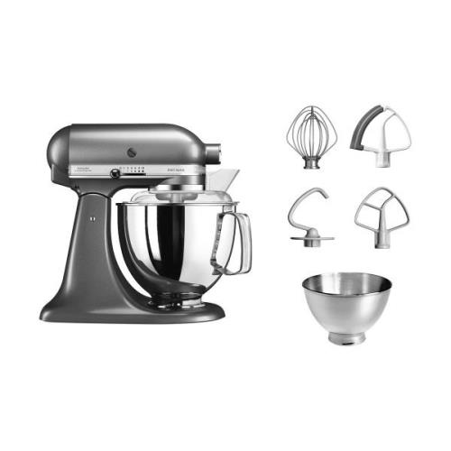 KitchenAid Artisan 5KSM175 keittiökone lisävarusteilla 4,8 L Medallion...