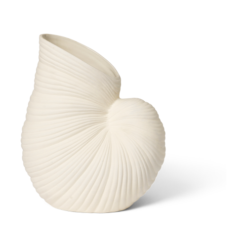 ferm LIVING Shell maljakko Off white