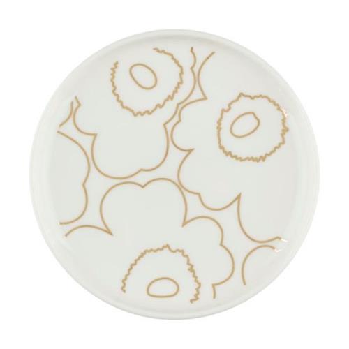 Marimekko Piirto Unikko lautanen Ø13,5 cm White-gold