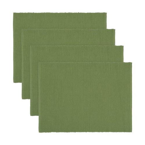 Linum Uni pöytätabletti 35x46 cm 4-pack Sammaleenvihreä