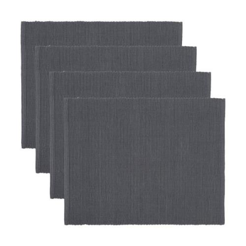 Linum Uni pöytätabletti 35x46 cm 4-pack Graniitinharmaa