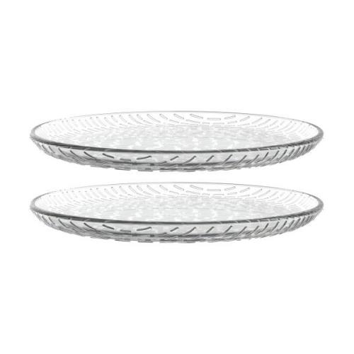 Marimekko Syksy lautanen lasi Ø17 cm 2 kpl Clear