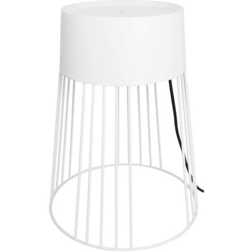 Globen Lighting Koster-lattiavalaisin, IP44, 45 cm, valkoinen