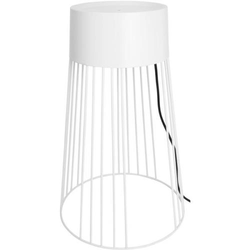 Globen Lighting Koster-lattiavalaisin, IP44, 60 cm, valkoinen