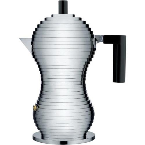 Alessi Pulcina-espressopannu, 15 cl, musta