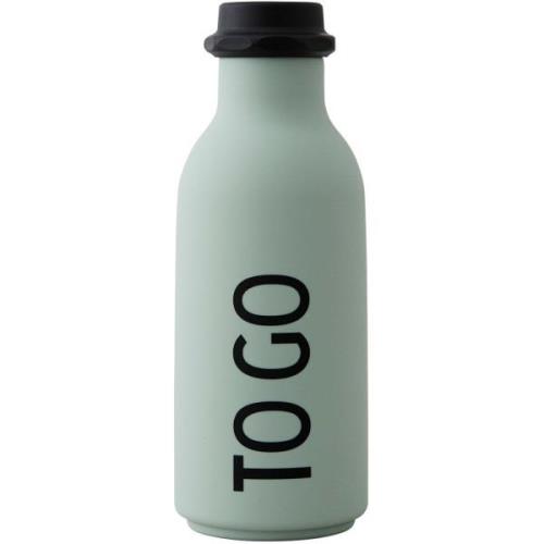 Design Letters To Go -vesipullo, 500 ml, vaaleanvihreä