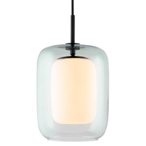 Globen Lighting Cuboza riippuvalaisin, 20 cm, vihreä/valkoinen