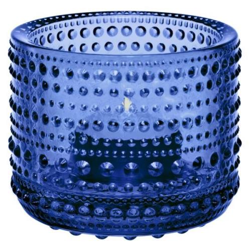 Iittala Kastehelmi-kynttilälyhty 6,4 cm, ultramariinin sininen