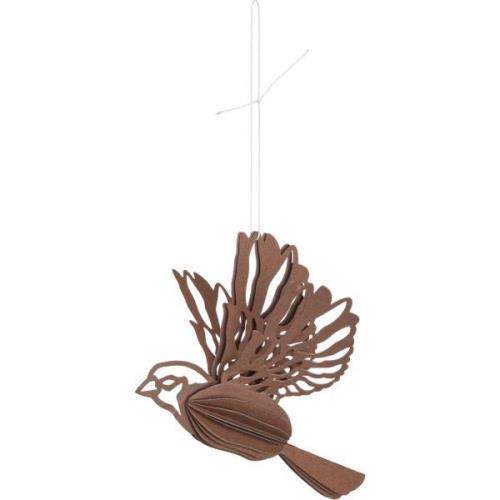 Cooee Design Paper Bird koriste 2-pakkaus, coffee