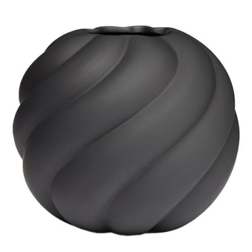 Cooee Design Twist Ball maljakko 12 cm, musta