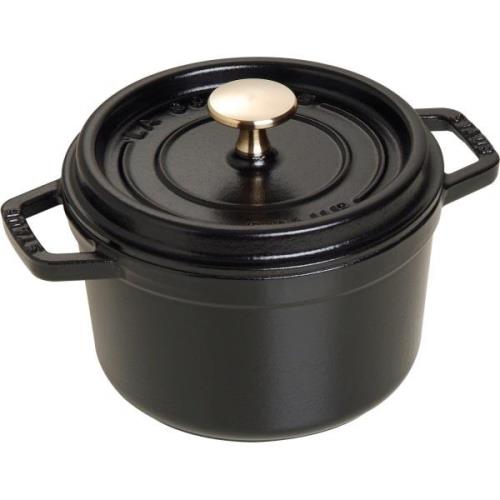 Staub Pyöreä La Cocotte, 16 cm. 1,2 litraa, musta