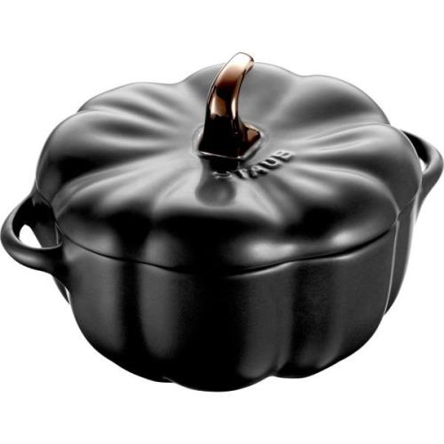 Staub Kurpitsa-cocotte, mattamusta, 0,5 litraa