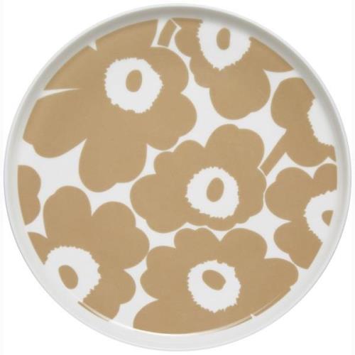 Marimekko Unikko-lautanen, 25 cm, valkoinen