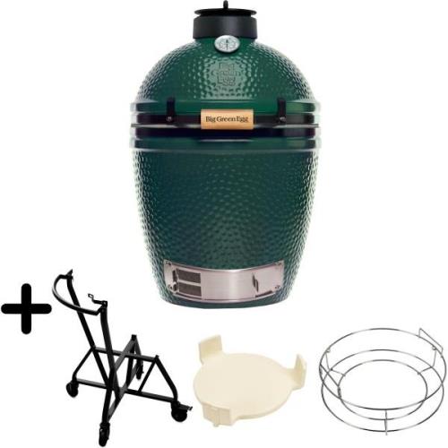 Big Green Egg Hiiligrilli + convEGGtor -paketti, Medium