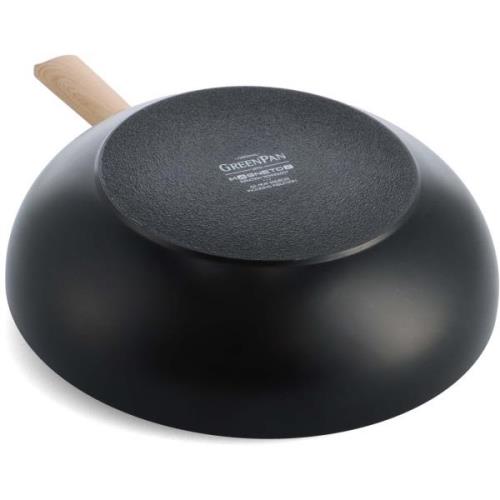 GreenPan Eco Smartshape wokkipannu 28 cm, light wood