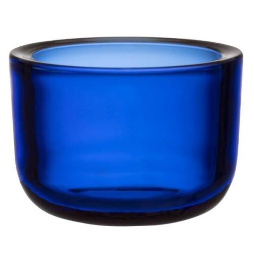 Iittala Valkea-kynttilälyhty 6 cm, ultramariinin sininen