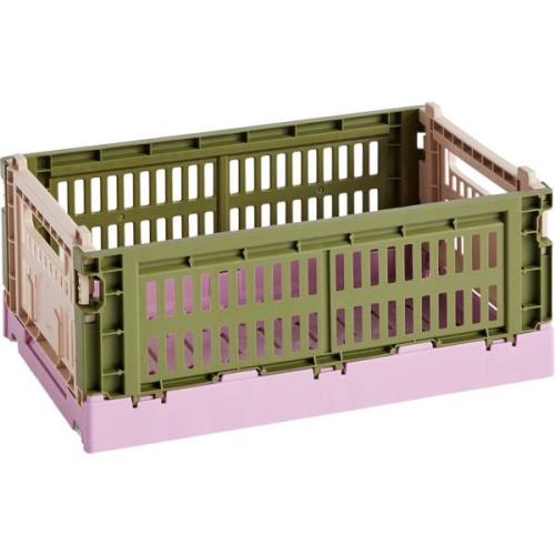 HAY Colour Crate Mix säilytyslaatikko small, olive