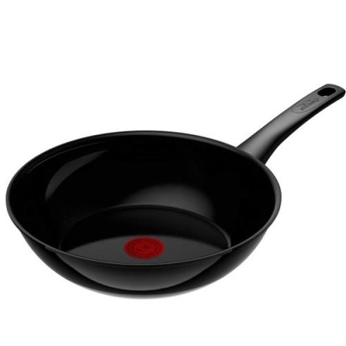 Tefal Renew ON wokkipannu 28 cm, musta