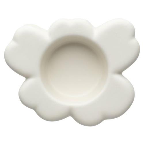 Marimekko Unikko Shape lämpökynttiläpidike 10x3 cm, matte white