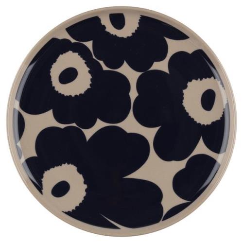 Marimekko Unikko lautanen 20 cm, terrakotta/sininen