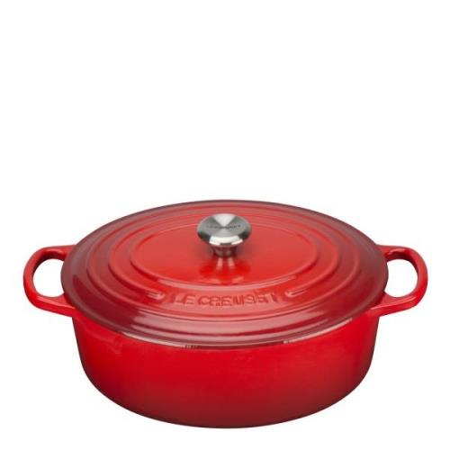 Le Creuset - Signature Valurautapata soikea 27 cm 4,1 L Cerise