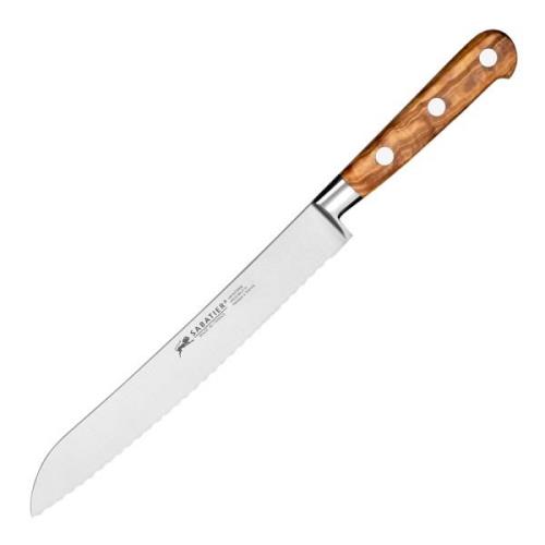 Sabatier - Ideal Provence Leipäveitsi 20 cm Teräs/Oliivipuu