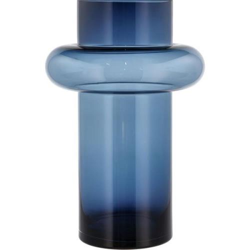 Lyngby Glas - Tube Maljakko 40 cm Dark Blue Glass