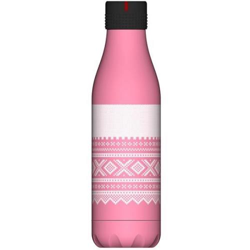 Les Artistes - Bottle Up Design Termospullo 0,5L Roosa/Valkoinen