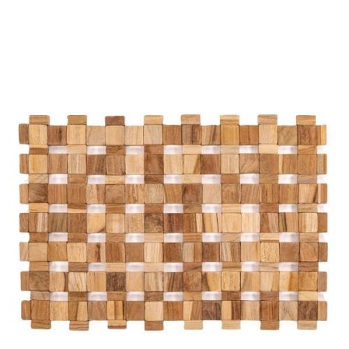 Ziczac - Teak Pöytätabletti 45x33 cm Puu