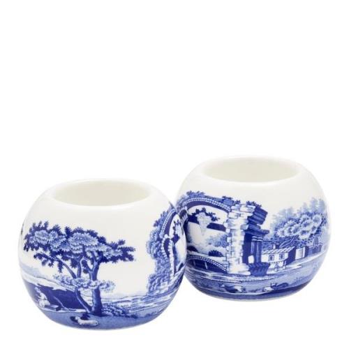 Spode - Blue Italian Kynttilälyhty 2 kpl Sininen/Valkoinen