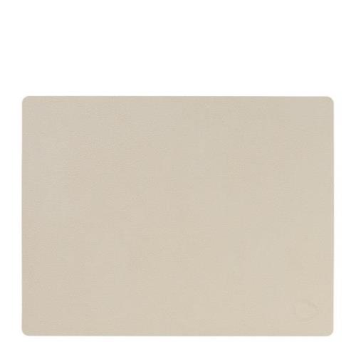 LIND DNA - Rectangle Leather Serene Pöytätabletti 26x34,5 cm Beige