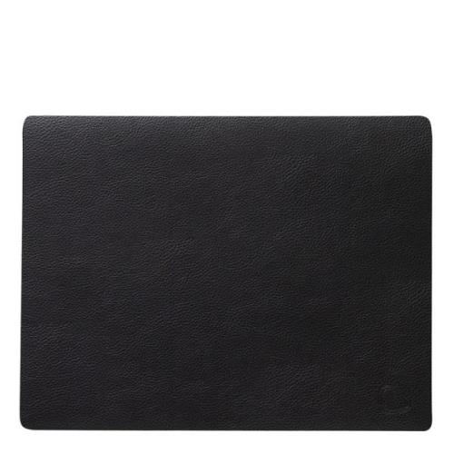 LIND DNA - Rectangle Leather Serene Pöytätabletti 26x34,5 cm Black