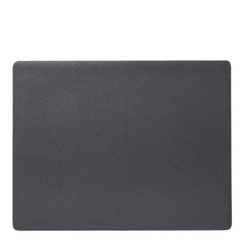 LIND DNA - Square Leather Serene Pöytätabletti 35x44 cm Anthracite