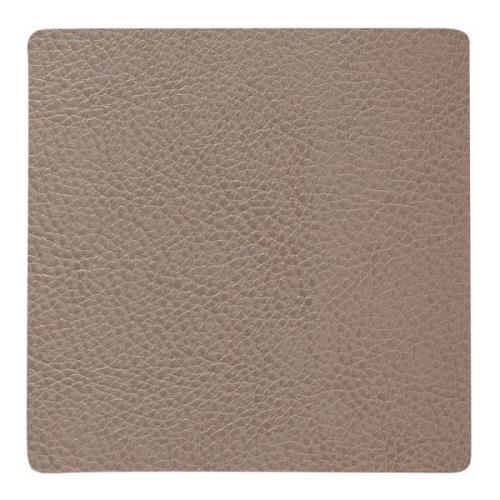 LIND DNA - Square Leather Serene  Lasinalunen 10x10 cm Mole Grey