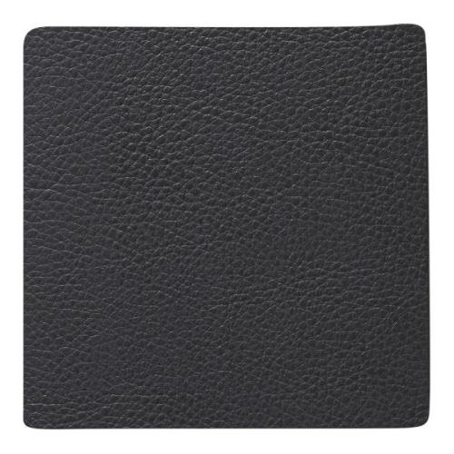 LIND DNA - Square Leather Serene Lasinalunen 10x10cm Anthracite