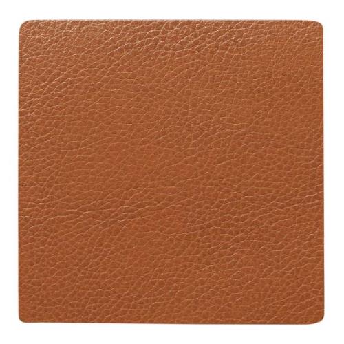 LIND DNA - Square Leather Serene Lasinalunen 10x10 cm Nature