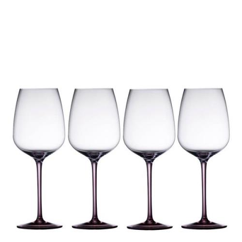 Lyngby Glas - Vienna Viinilasi 50 cl 4 kpl Liila