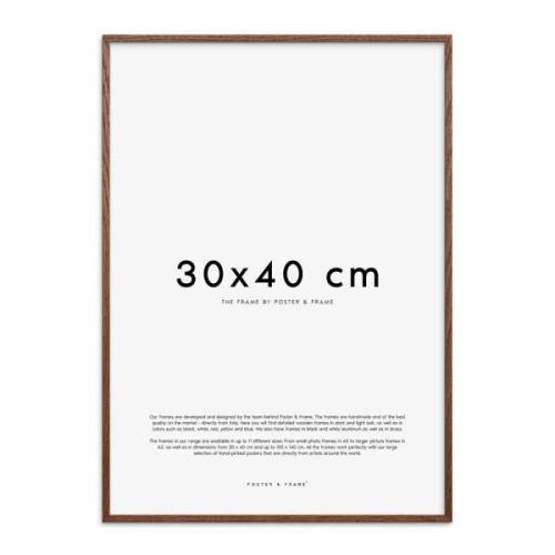 Poster & Frame - Kehys 30x40 cm Tumma tammi