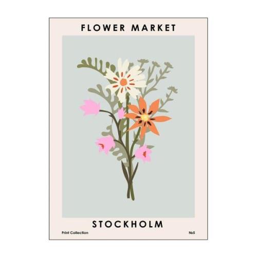 Poster & Frame - NKTN Juliste 50x70 cm Flower market stockholm