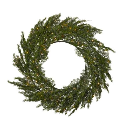 Star Trading - Thuja Kranssi 80 cm 80 lamppua Vihreä