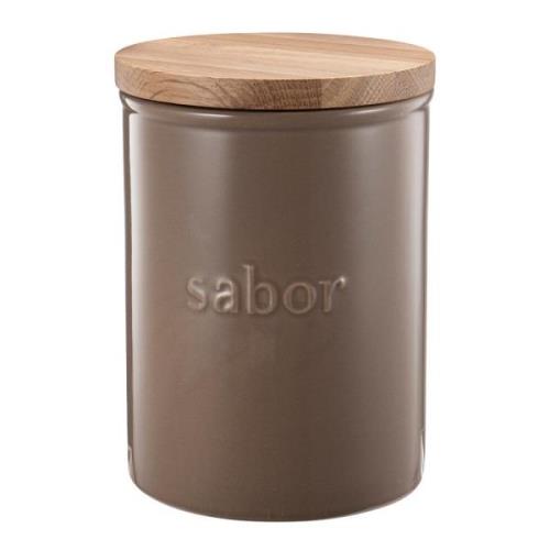 Sabor - Säilytyspurkki 1,3 L Mahogny