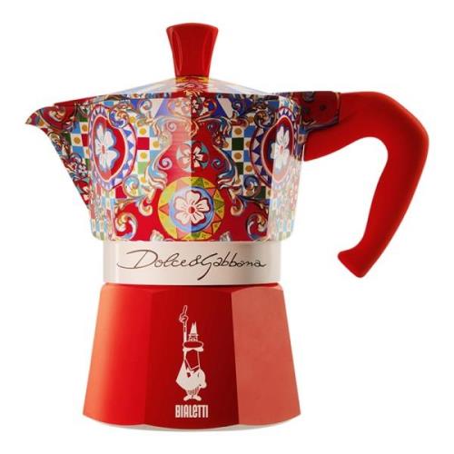 Bialetti - Moka express Dolce & Gabbana Mutteripannu 6 kuppia Punainen