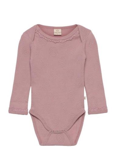 Body Ls Bodies Long-sleeved Pink Smallstuff