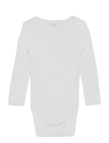 Body L.s. Bodies Long-sleeved White Smallstuff