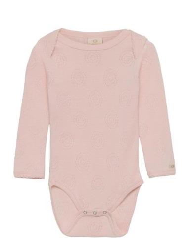 Body Ls Bodies Long-sleeved Pink Smallstuff