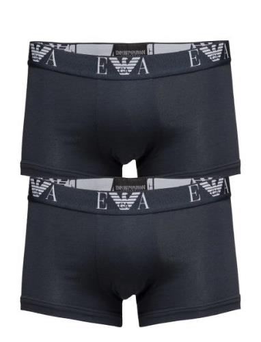 Mens Knit 2Pack Boxe Bokserit Blue Emporio Armani