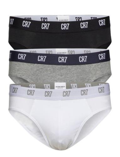 Cr7 Main Basic, Brief, 3-Pack Y-sepalus Briefs Alushousut Black CR7